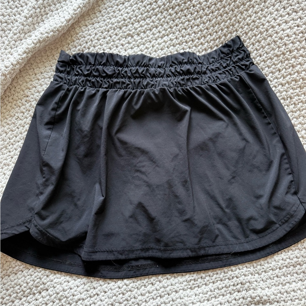 Zella Charcoal Elastic Waist Skirt